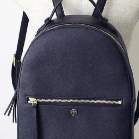 tory burch navy blue backpack